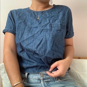 Silence + noise UO denim pocket tee